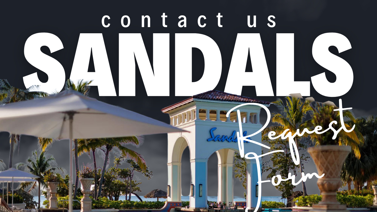 sandals travel agent contact form